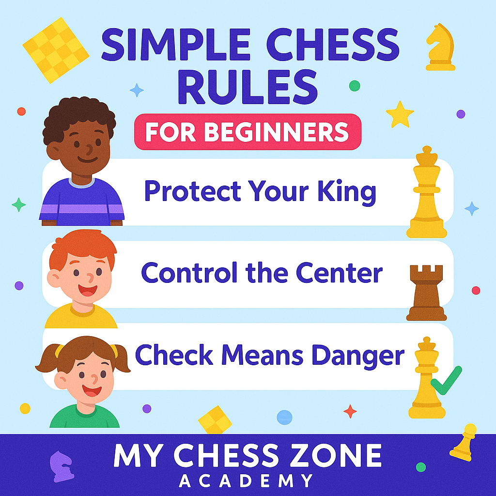 Less Chess Rules Simple Chess Rules for Beginners - My Chess Zone Simple Chess Rules for ...